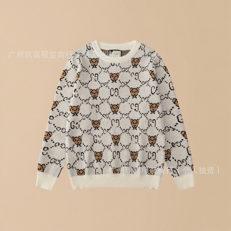 跨境.正确版.驴家.G家.迪家25新款嵌花提花针织毛衣(高品）|undefined