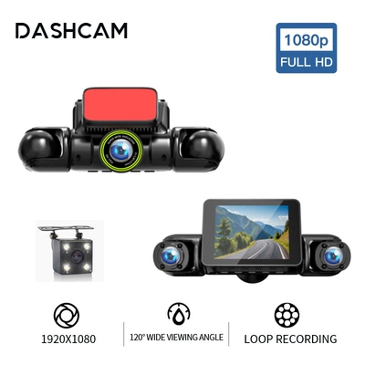 Driving recorder: night vision, and 360-degree recording - m-91-24inch-four-records