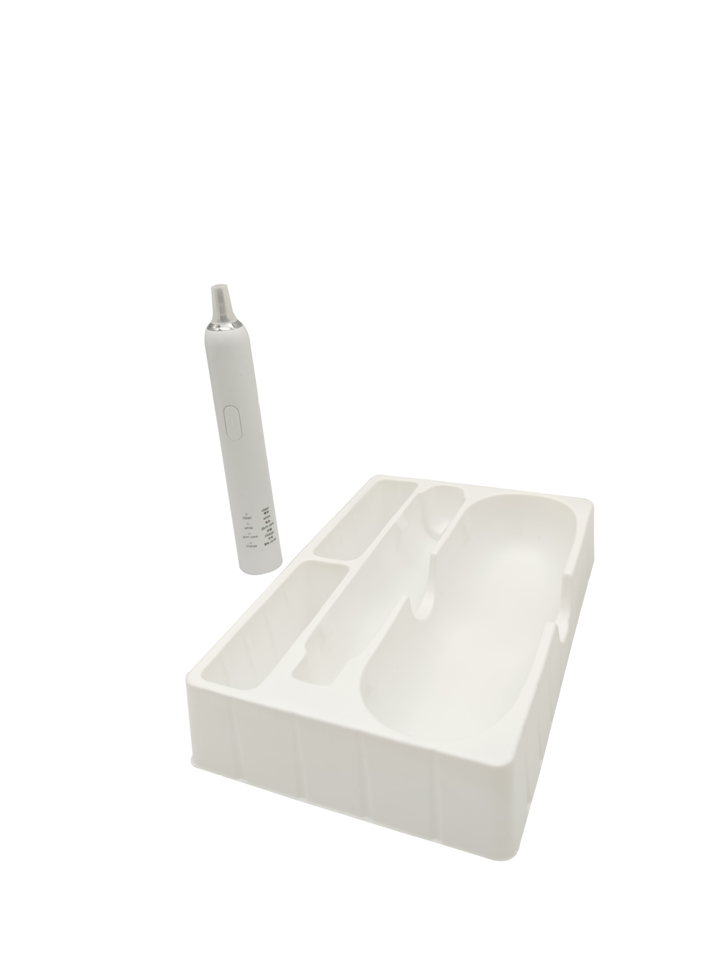 厂家优质供应日用品吸塑电动牙刷PS白色吸塑内托