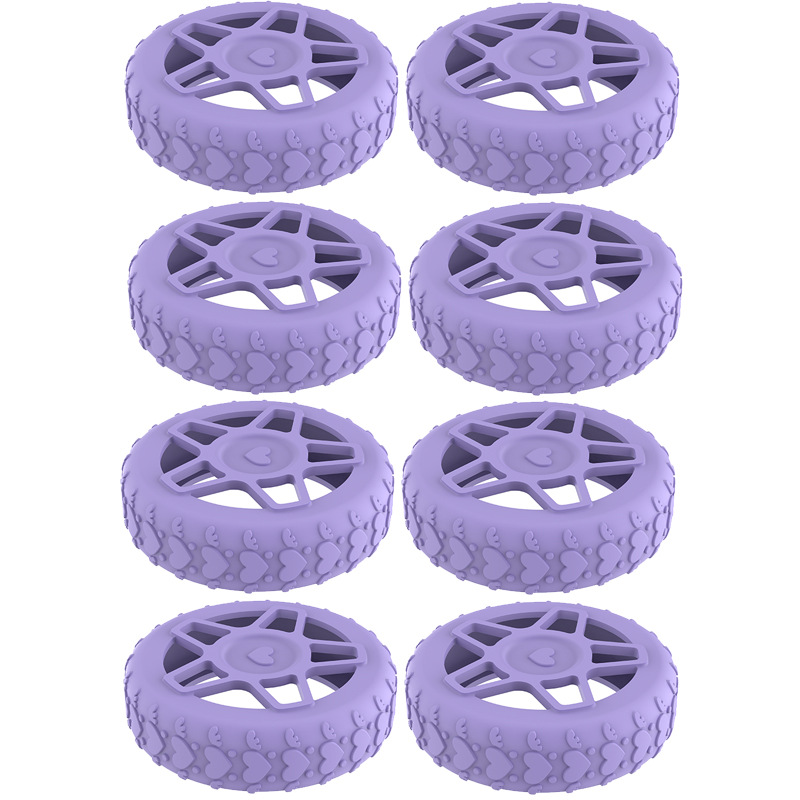 Caster shoesスーツケースホイールシリコン保護カバー耐摩耗性全包スーツケースホイールシリコン保護カバー