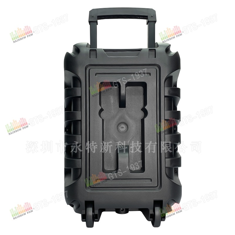 Altavoz Bluetooth 15”, GTS-1937, RGB, doble micrófono, ruedas, exterior, venta al por mayor