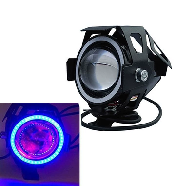 Electric Vehicle Light Modification, Motorcycle headlights, headlights - u7-single-angel-eyes-blue-light