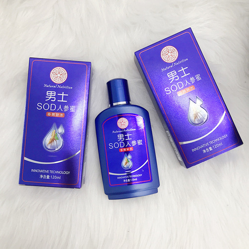 SOD Honey Men Ginseng Body Lotion for Whole-Body Hydration, Moisturizing Cream, Anti-Dry Skin Care