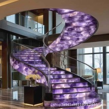 透光时尚旋转楼梯别墅自建房小户型轻奢网红楼梯酒店亚克力