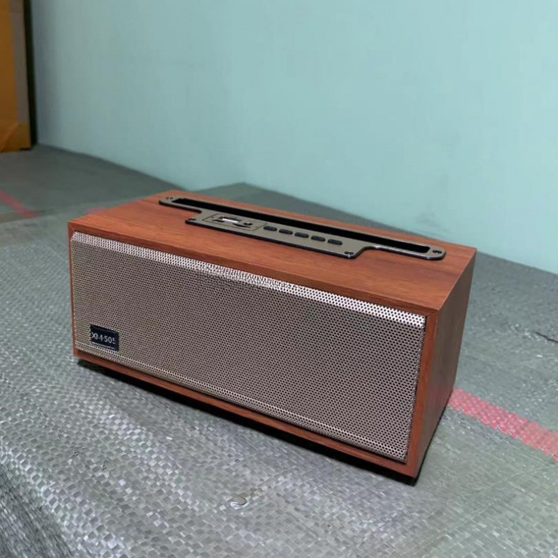 ドイツに輸出された異なる質感の Bluetooth カード挿入可能な木製レトロ Bluetooth スピーカー オーディオ ホーム コンピューター|undefined