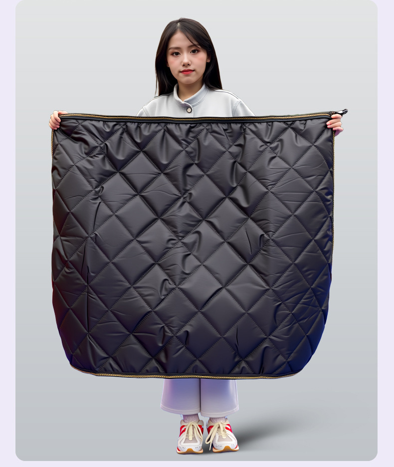Electric Vehicle Windproof Skirt Apron-Style Windproof Quilt Thickeneded and Warm Winter Outdoor Cycling Supplies Leggings to Keep Warm and Windproof
