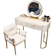 化妝櫃台梳妝台收納櫃一體桌子小型出租屋卧室少女房間鏡子化妝桌