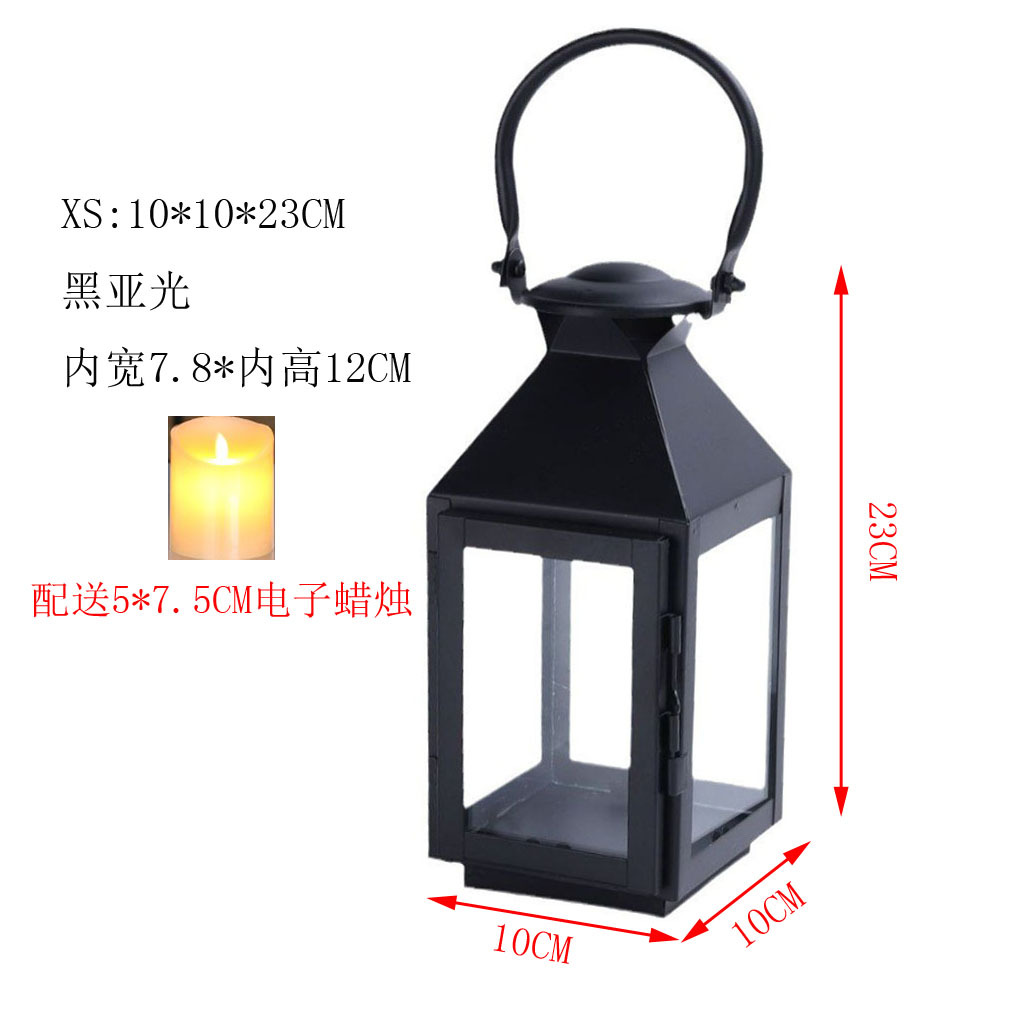 Negro XS vela electrónica 5*7.5CM batería de botón