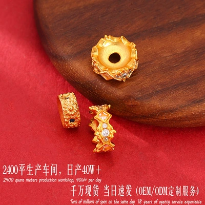 Zərgərlik ara hissələri with diamonds, spacer beads