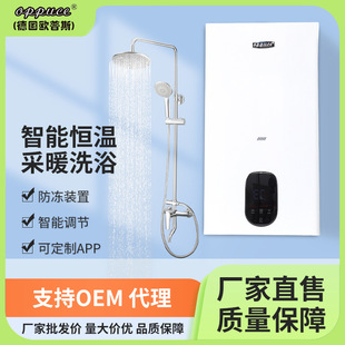 German Opus Gas Wall-Mounted Boiler, Hot Water Circulation Heating Furnace, Floor Heating Furnace, Radiator, Dual-Use for Bathing