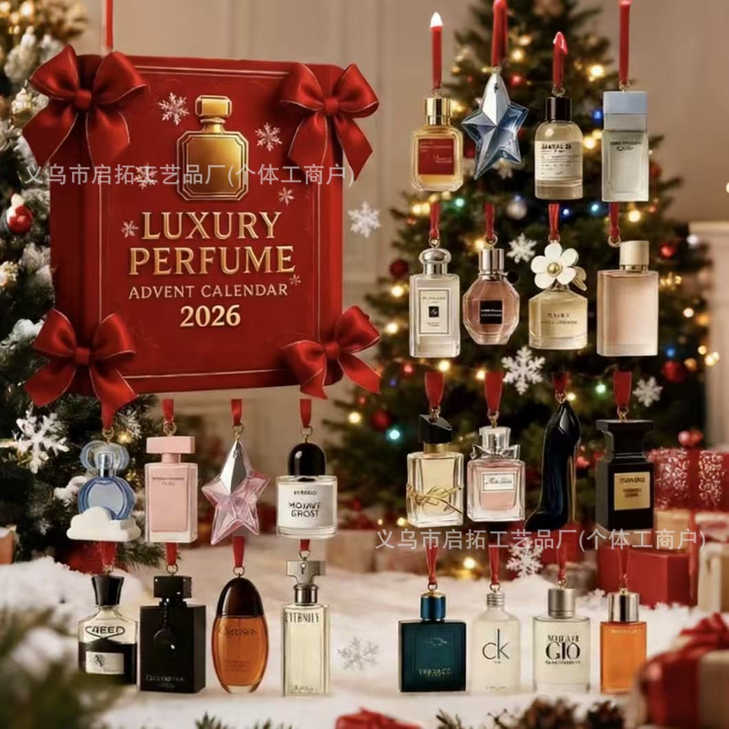 Calendario de Adviento Navideño de Cajas Sorpresa de Acrílico, Interactivo, para Navidad y Fiestas