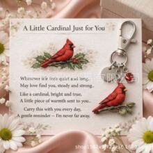 �羳��ƷRed Bird Ruby Keychain�t�B��ʯ耳׿�