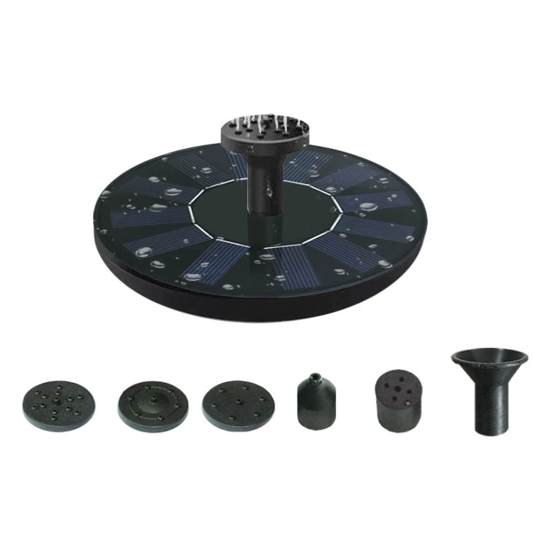 Поставка солнечного фонтана Источник завод миллион в наличии Амазонка Поставка кормушки для птиц Солнечный фонтан