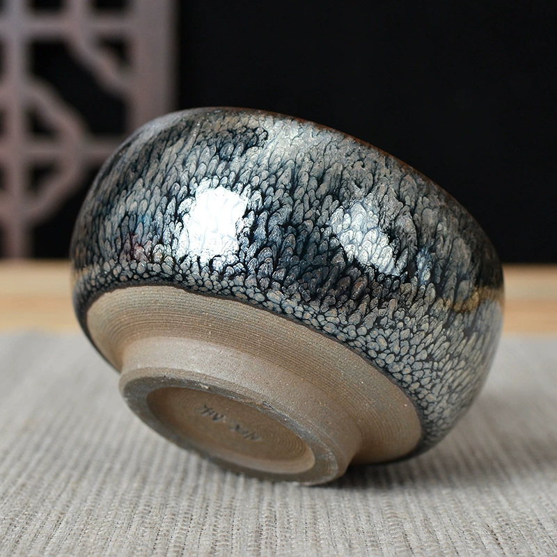 Blue Baihua Master Cup Jianyang Железная чайная чаша хризантемы Чайная чашка Оригинальная минеральная глазурь Синий Baihua Чайная чашка оптом