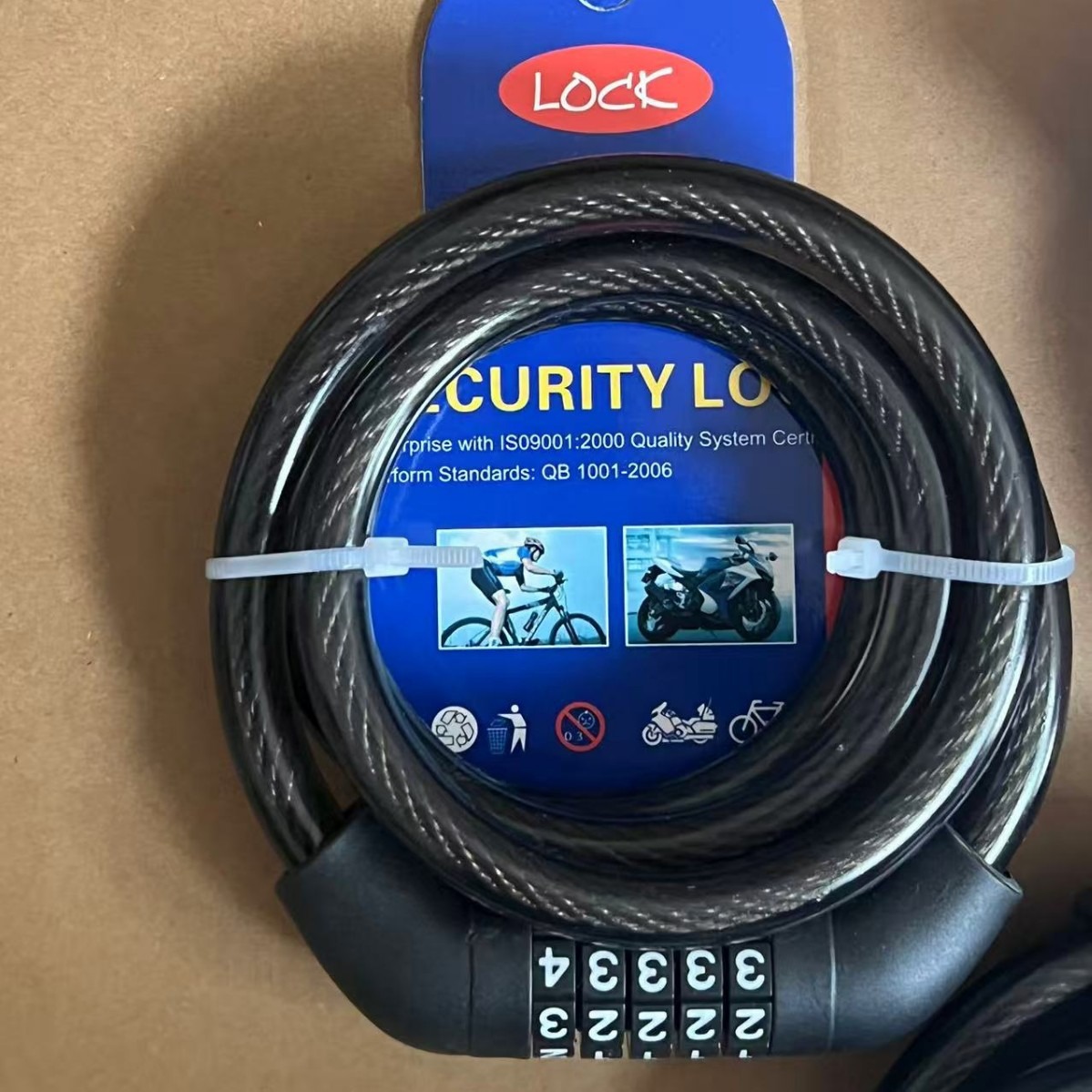 Cerradura de contraseña gruesa cerradura de bicicleta cerradura de contraseña antirrobo cerradura de bicicleta de montaña cerradura portátil cerradura de vehículo eléctrico cadena