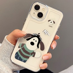 小紅書同款掌門狗適用蘋果14/13/12/15 手機殼 iPhone11/15promax