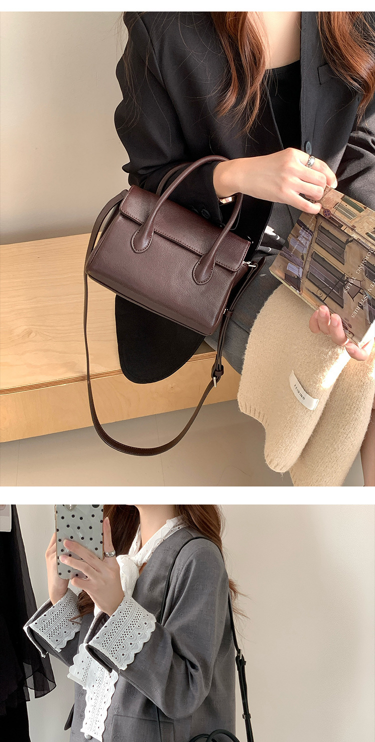 Top layer vegetable tanned cowhide mailman 2024 new vintage handbag shoulder leather small women's crossbody bag_voghion.com