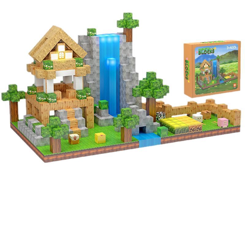 Suministro de fábrica de un nuevo juego de bloques magnéticos de iluminación, juego de cubos magnéticos de ensamblaje educativo para niños.