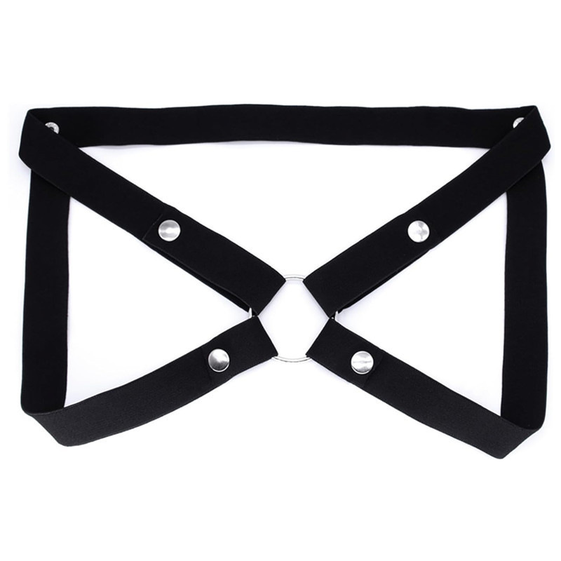 Chastity Lock Auxiliary Strap, Nylon Fixing Belt with Lifting Strap, White — detail image 9