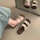 Women's Slippers Women's Summer Outfit New Korean Style French Style Retro Fairy Seaside Beach Shoes Flat Buccan Slippers