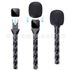 DJI Rod ワイヤレスラベリアマイクハンドヘルドスティックジャーナリストニュースインタビューハンドヘルドインタビュースティックマイクに適しています