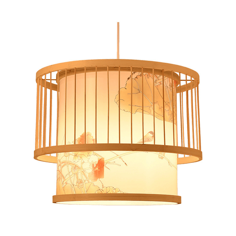 Araña de bambú Araña de arte de bambú chino Linterna de bambú Barra de bar Casa de familia Salón de té creativo Restaurante Hot Pot Restaurante Restaurante Estilo japonés