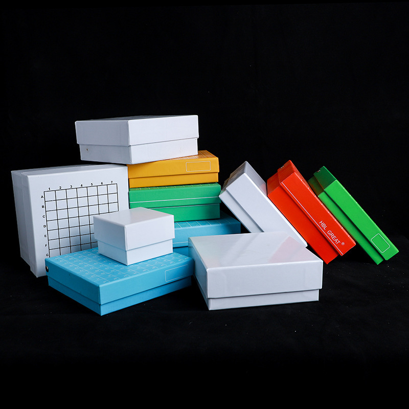 1.8/2/5/10ml 25格50格81格100格塑料冷冻管盒冻存管盒纸质冻存盒