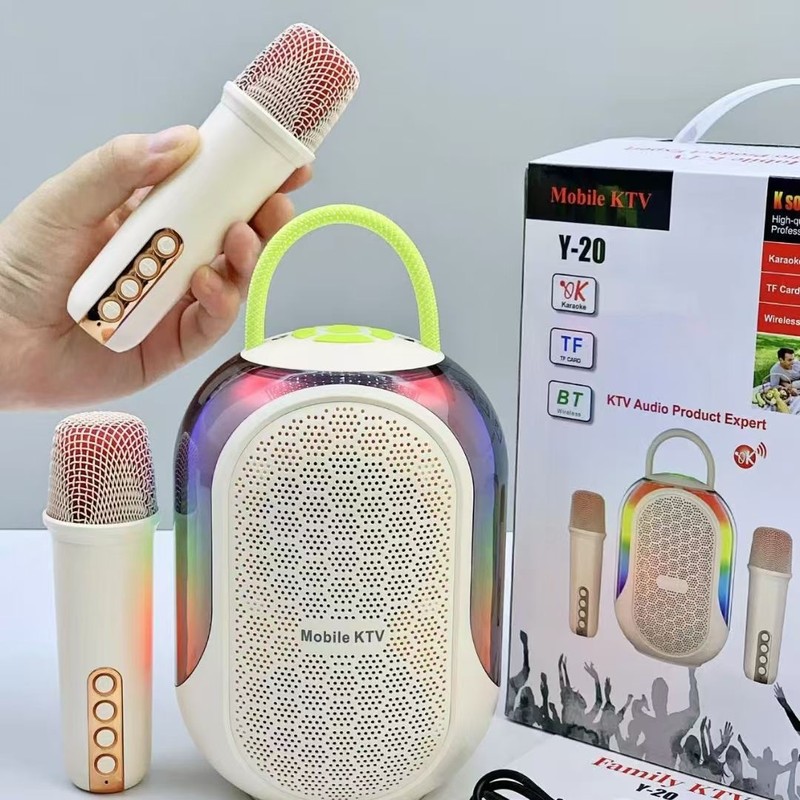 国境を越えた新型多機能Bluetoothスピーカー、屋外ポータブル一体型スピーカー、家庭用ミニカラオケスピーカー|undefined