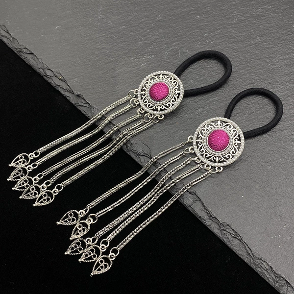 Style 1 antique silver fabric rose red (one price)