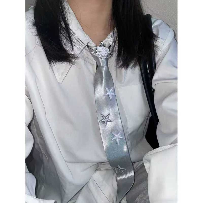 原创设计气质星星KT猫点缀领带领结休闲衬衫配饰JK制服穿搭配饰女|undefined