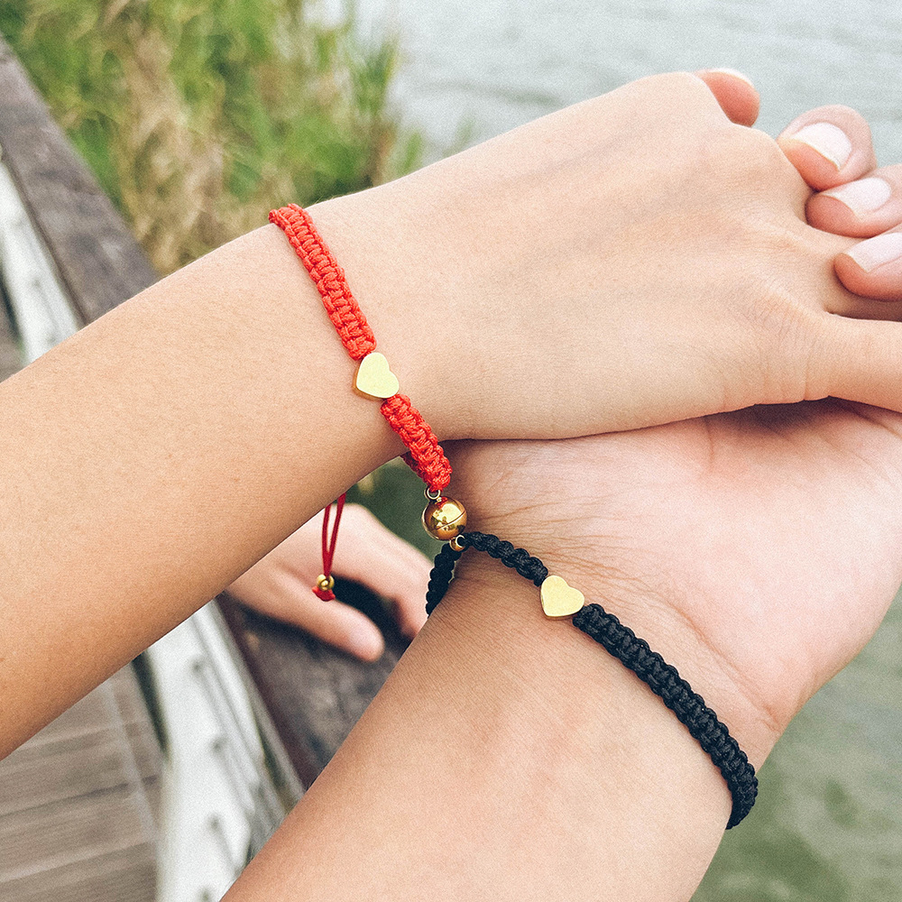 Title 4, Bracelet Vintage Cœur en Acier Inoxydable Tissé...