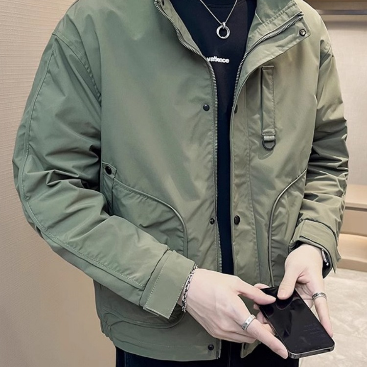 2024 primavera y otoño ropa de hombre casual de todo fósforo ropa de moda nuevo estilo rufián guapo principios de otoño chaqueta delgada de la parte superior del cuerpo chaqueta hombres