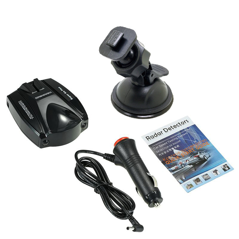 E09电子狗 车载测速仪 单显流动雷达探测器 英俄文电子狗