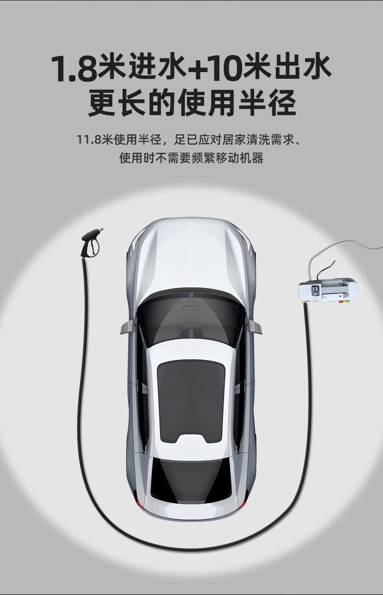 Jeps F11X High-Pressure Car Washing Machine 220V Household Cleaning Machine Pure Copper Brushless Sensor Motor Pump Portable Water Gun