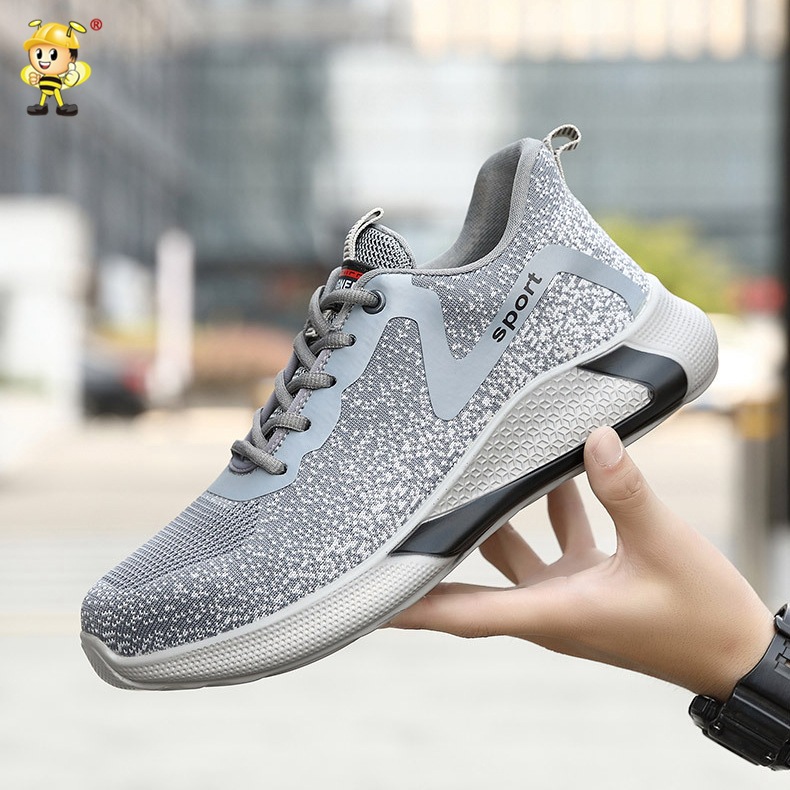 低帮劳保鞋防砸防刺穿 飞织劳保鞋耐磨 安全防护工作劳保鞋男