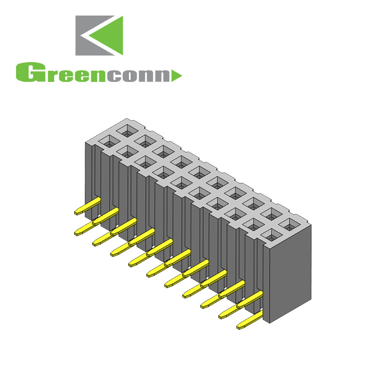 greenconn排针排母连接器 Pin距2.00mm双排塑高7.20mm2-40P板对板连接器
