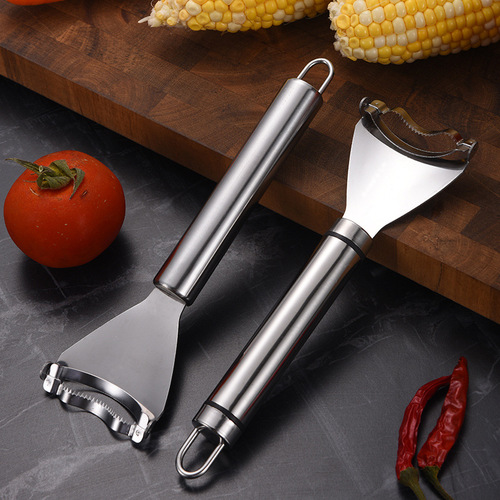 Stainless steel corn peeler corn peeling artifact home kitchen thresher corn kernel separator stripper tool