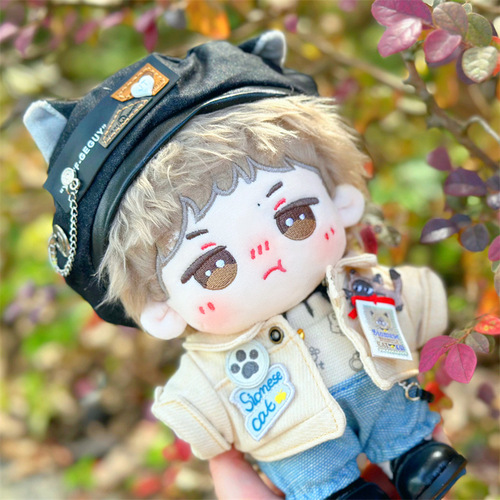 Wang Yibo Cotton Doll Normal Body Original Yebojiang 20cm Doll Plush Doll Classmate Gift
