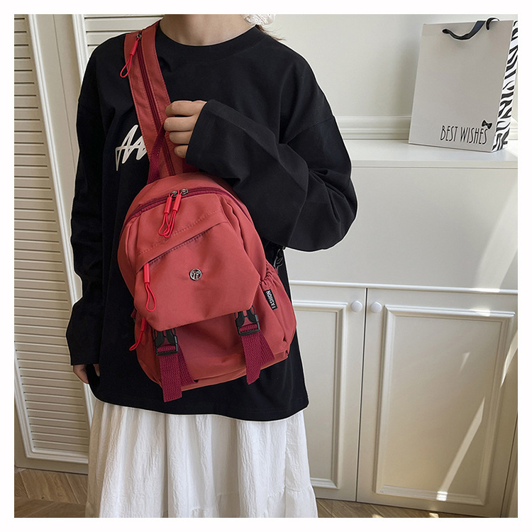 Large-capacity backpack 2025 new style casual Korean-style schoolbag, niche women's travel bag, class commuting bag undefined