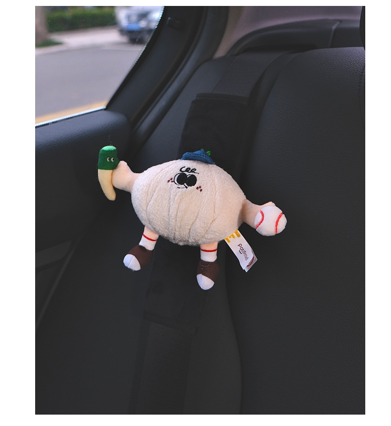 Pea Car Seat Belt Shoulder Cover Car Safety Belt Handle Cover Car Interior Decoration Supplies Cute Ornaments High-End