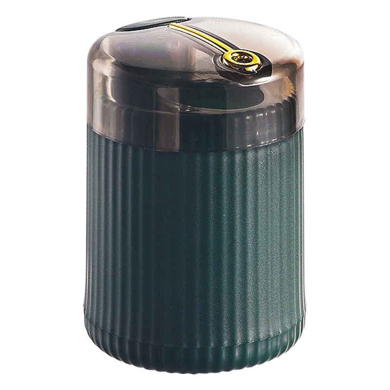 Hogar Push-tipo automático caja de palillo de dientes almacenamiento creativo tarro luz lujo estilo sala de estar regalo galvanoplastia titular palillo