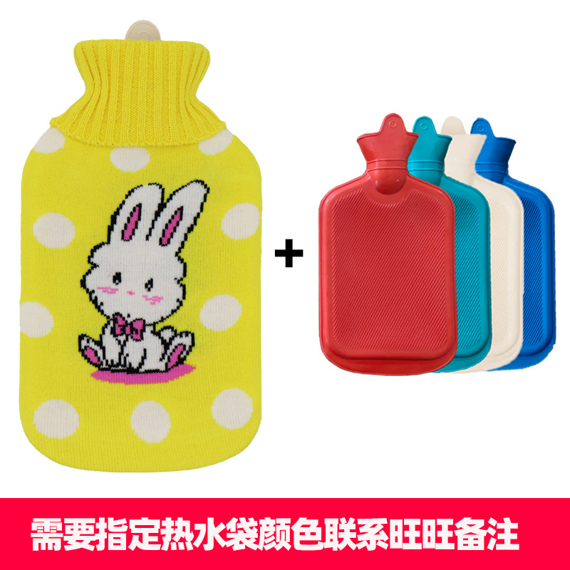 일반 고무 중간 노란색 바닥 점 토끼 세트