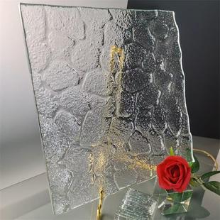 Hot Melt Glass Manufacturer Wholesale Art Laminated Tempered Glass Water Ripple Luminous Pearl Pattern Art Glass
