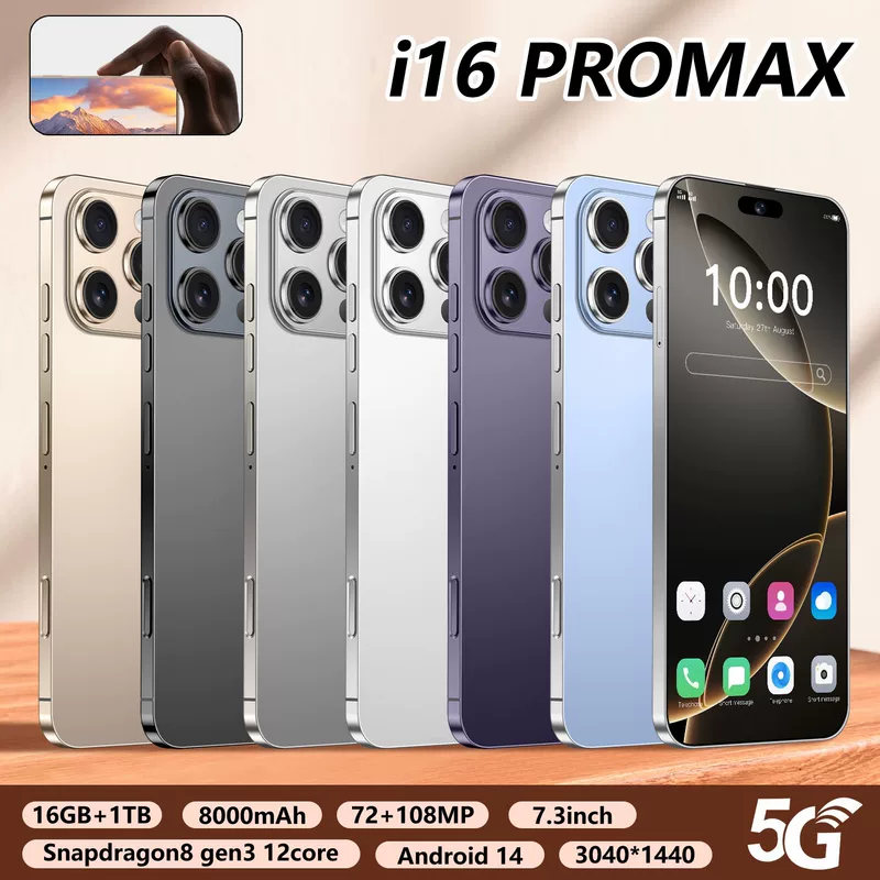 Мобильный телефон Pro, умные часы, Intel Core i16, 16 Pro Max, 4G, G3, Android, 3''