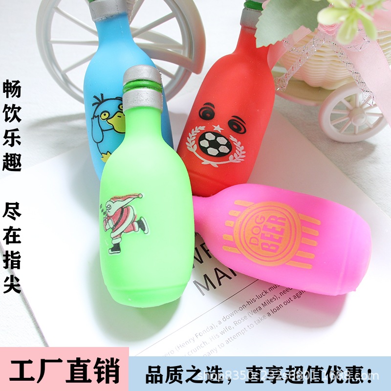 Nueva botella de vino de simulación, pellizco de harina, divertido y lindo juguete de descompresión, extrusión y descompresión de juguetes en stock