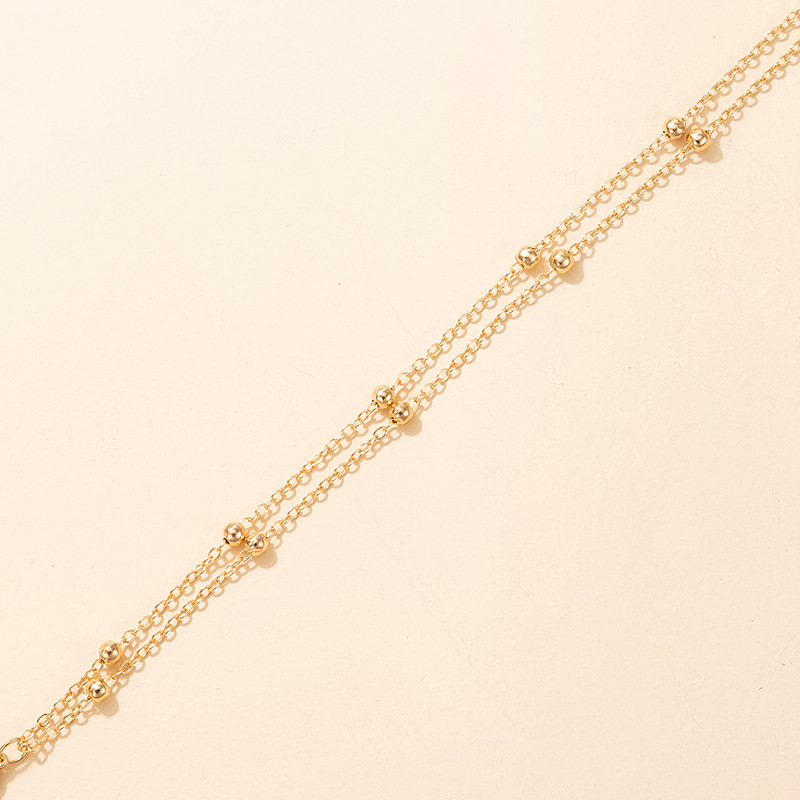 2021 European and American Simple Cross-Border Popular Fashion Anklet Ins Personality Ethnic Chain C