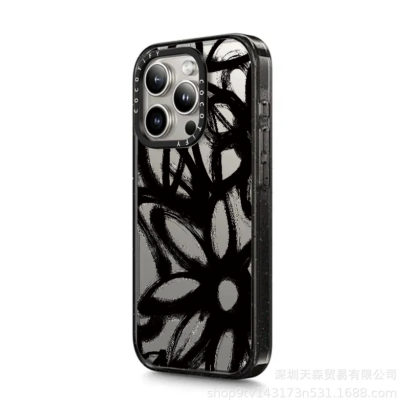 Чехол CASE Apple, ретро совместимый с iPhone16 Pro, iPhone 15, защитный чехол, цветочный принт, iphone, 15promax, 13