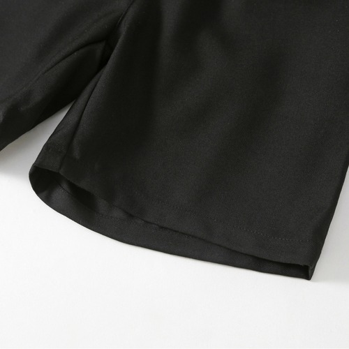 Children's navy blue suit shorts for boys, dark blue formal pants for school children, black summer thin version for performances