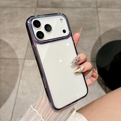 炫彩凹槽Diy适用iPhone17手机壳亚克力二合一透明苹果16pro保护套