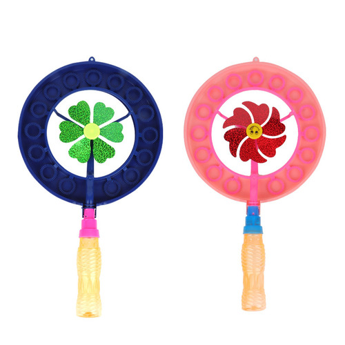 Bubble Stick for Kids Mixed Windmill Bubble Machine Park Stool Toy Bubble Blower Outdoor Toy Cartoon Bubble Stick